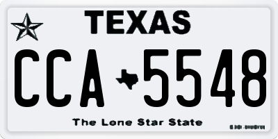TX license plate CCA5548