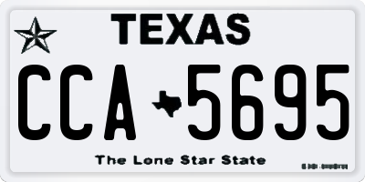 TX license plate CCA5695