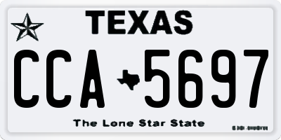 TX license plate CCA5697