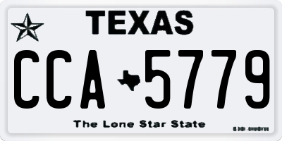 TX license plate CCA5779