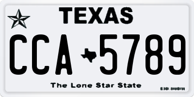 TX license plate CCA5789