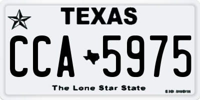 TX license plate CCA5975