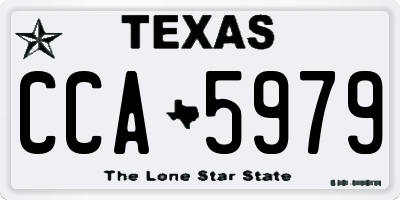 TX license plate CCA5979
