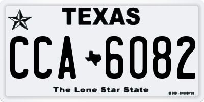 TX license plate CCA6082