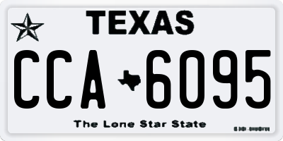 TX license plate CCA6095