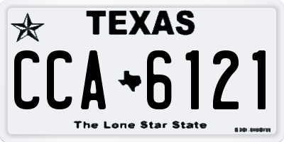 TX license plate CCA6121
