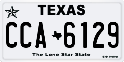 TX license plate CCA6129