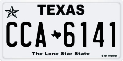 TX license plate CCA6141