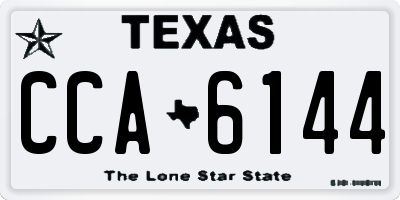 TX license plate CCA6144