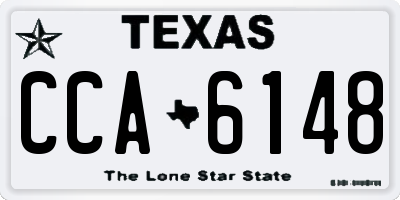 TX license plate CCA6148