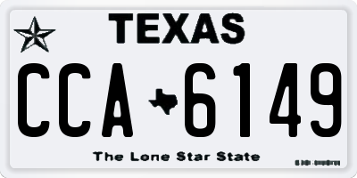 TX license plate CCA6149