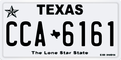 TX license plate CCA6161