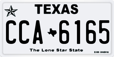 TX license plate CCA6165