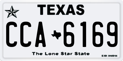TX license plate CCA6169