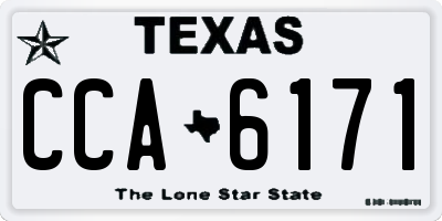 TX license plate CCA6171
