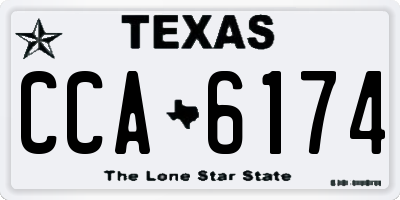 TX license plate CCA6174