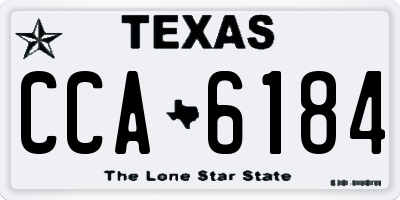 TX license plate CCA6184