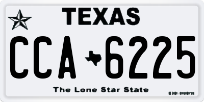 TX license plate CCA6225