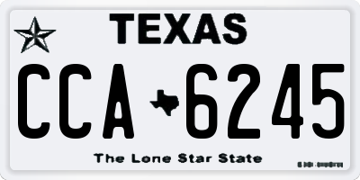 TX license plate CCA6245