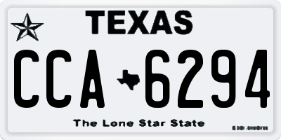 TX license plate CCA6294
