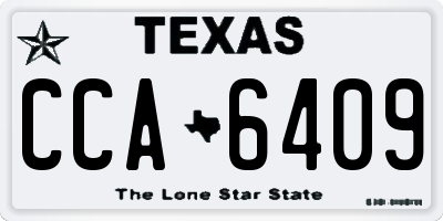 TX license plate CCA6409