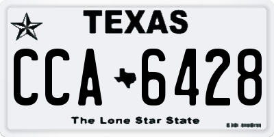 TX license plate CCA6428