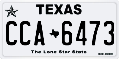 TX license plate CCA6473