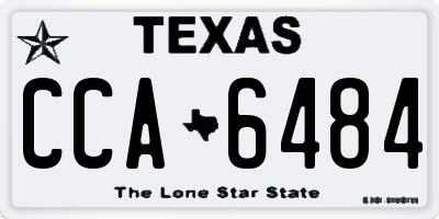 TX license plate CCA6484