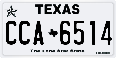 TX license plate CCA6514