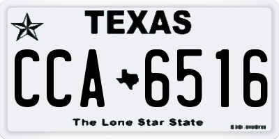 TX license plate CCA6516