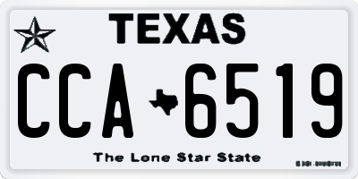 TX license plate CCA6519