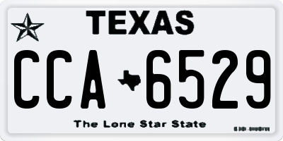 TX license plate CCA6529