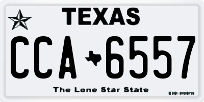TX license plate CCA6557