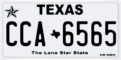 TX license plate CCA6565