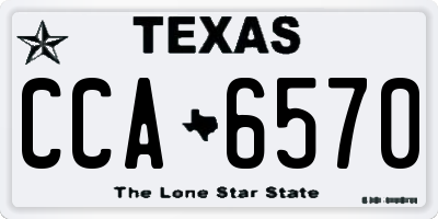 TX license plate CCA6570