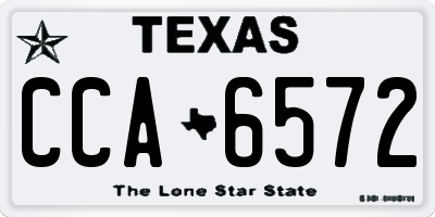TX license plate CCA6572