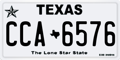 TX license plate CCA6576