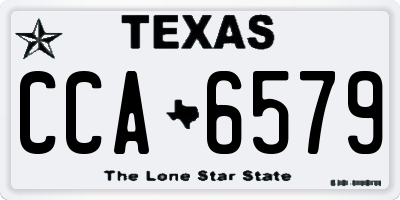 TX license plate CCA6579