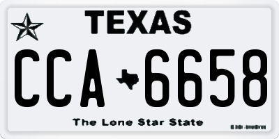 TX license plate CCA6658