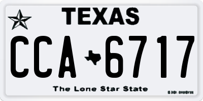 TX license plate CCA6717