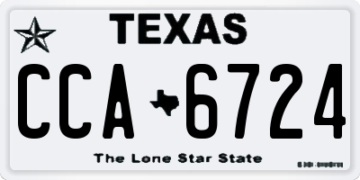 TX license plate CCA6724