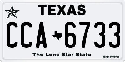 TX license plate CCA6733