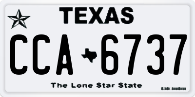 TX license plate CCA6737