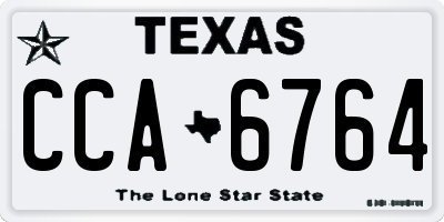TX license plate CCA6764