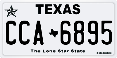 TX license plate CCA6895