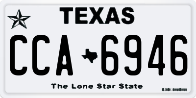 TX license plate CCA6946