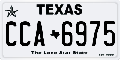 TX license plate CCA6975