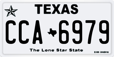 TX license plate CCA6979