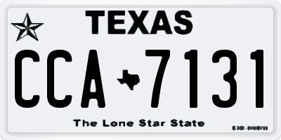 TX license plate CCA7131