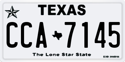 TX license plate CCA7145